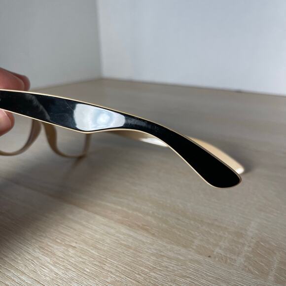 Ray-Ban RB2132 New Wayfarer 875 Sunglasses Frames Only Black Beige 52-18 - Picture 6 of 9